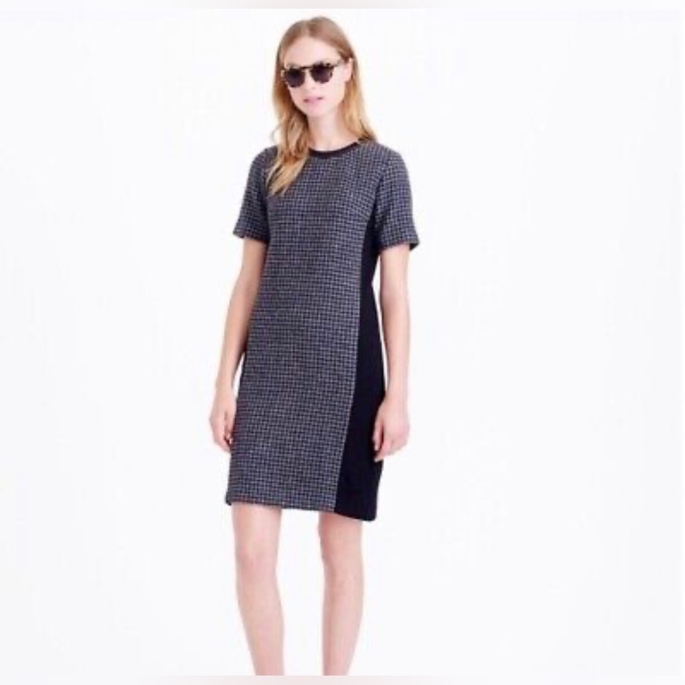 J Crew Herringbone Wool Dress Size 6